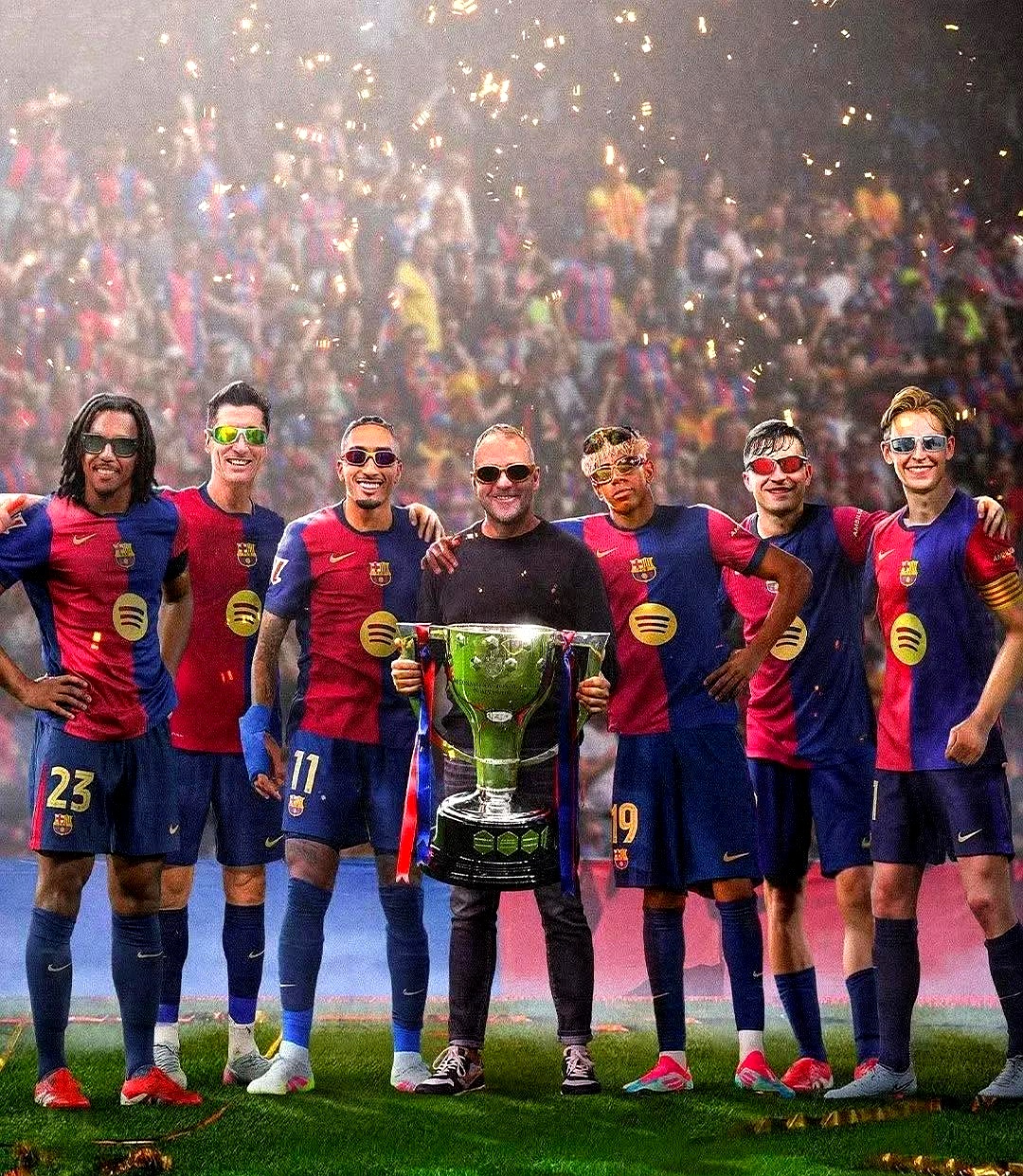 巴萨客场凯旋，球员高位输出还原总冠军气势